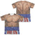 Rocky - Apollo Costume (Front - Back Print) Adult Regular Fit Short Sleeve 65 - 35 Poly - Cotton