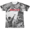 Rocky - 40Th Anniversay Collage Adult Regular Fit Short Sleeve 65 - 35 Poly - Cotton