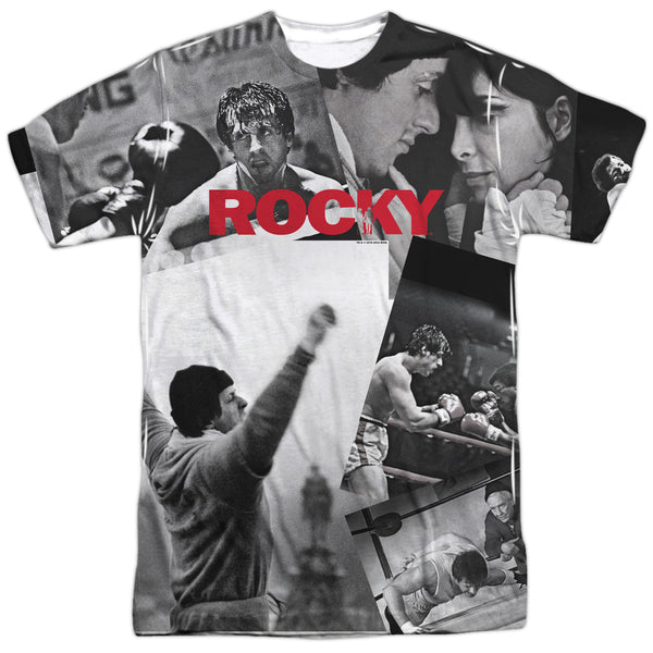 Rocky - 40Th Anniversay Collage Adult Regular Fit Short Sleeve 100% Poly