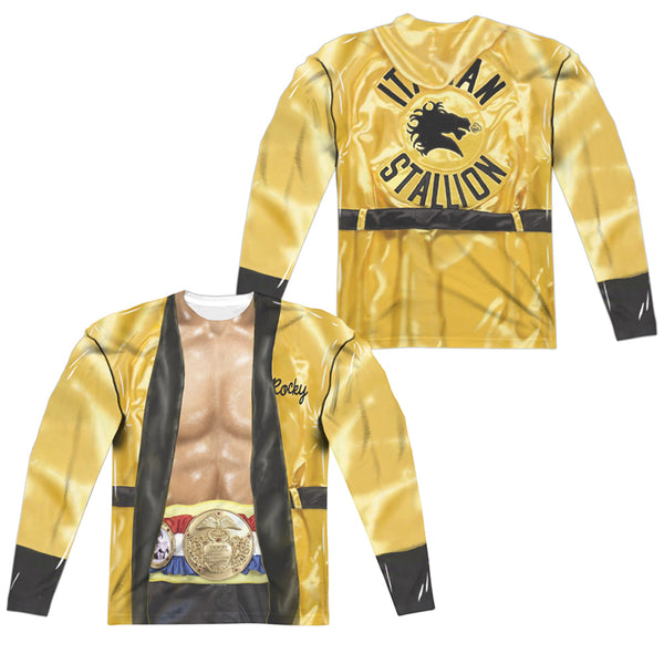 Rocky - Yellow Robe (Front - Back Print) L - S Adult Poly Crew