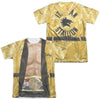 Rocky - Yellow Robe (Front - Back Print) Adult Regular Fit Short Sleeve 65 - 35 Poly - Cotton