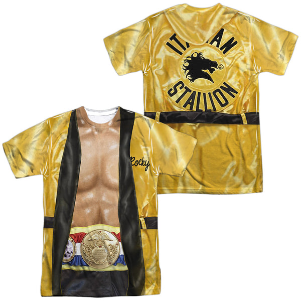 Rocky - Yellow Robe (Front - Back Print) Adult Regular Fit Short Sleeve 100% Poly