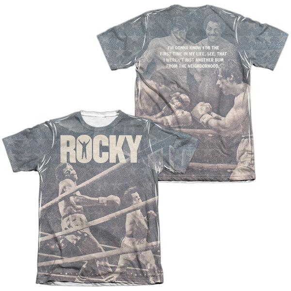 Rocky - Battle (Front - Back Print) Adult Regular Fit Short Sleeve 65 - 35 Poly - Cotton