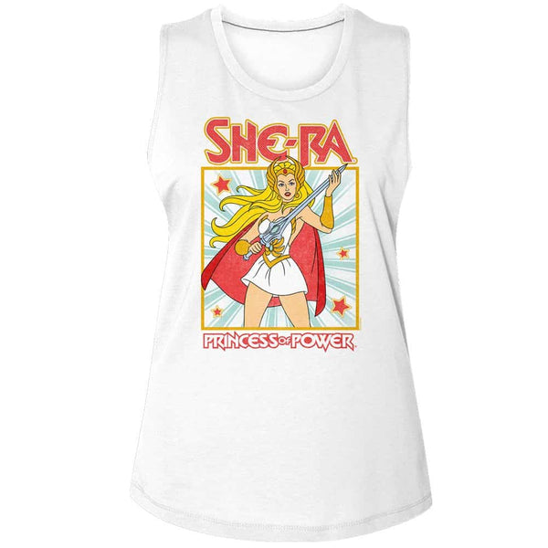 She Ra Square-Ladies Muscle Tank