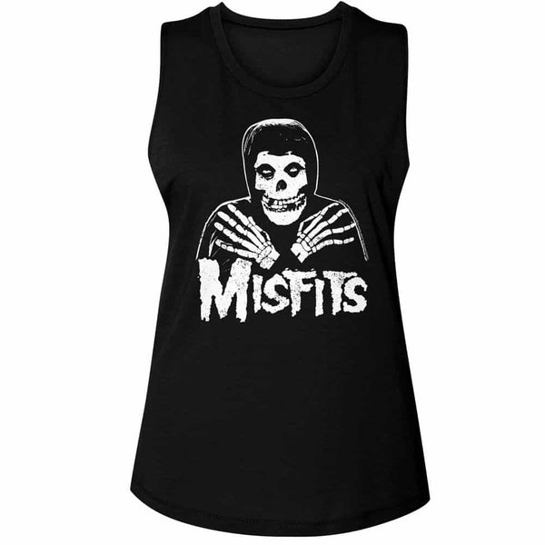 Misfits Skull Crossed Arms- Ladies Muscle Tank