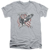 Navy - Trident Adult Slim Fit V Neck Cotton