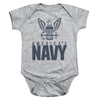Navy - Eagle Logo Infant Snapsuit