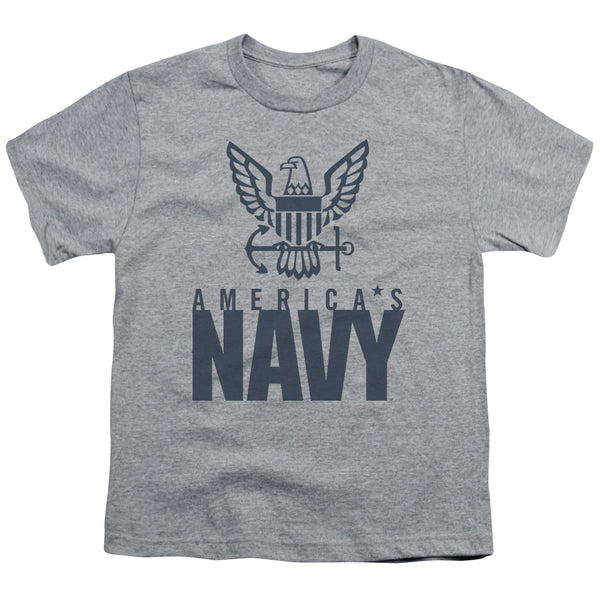 Navy - Eagle Logo Youth Short Sleeve