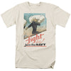 Navy - Fight Lets Go Adult Regular Fit Short Sleeve