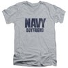 Navy - Boyfriend Adult Slim Fit V Neck Cotton