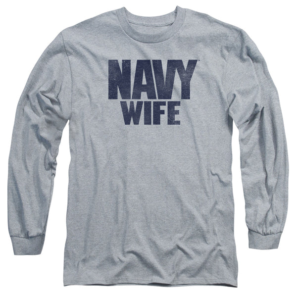 Navy - Wife Adult Long Sleeve