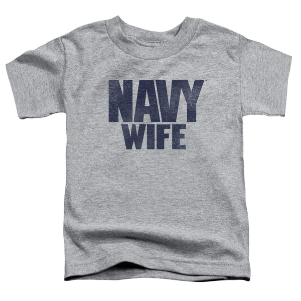 Navy - Wife Toddler Short Sleeve