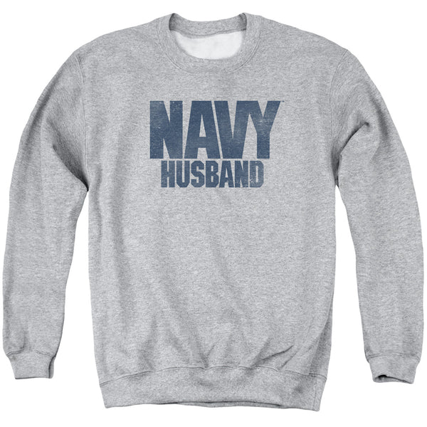 Navy - Husband Adult Crewneck Sweatshirt