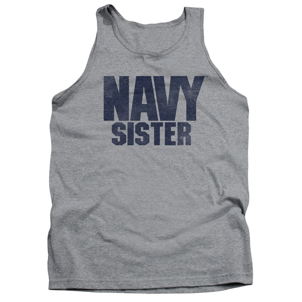 Navy - Sister Adult Tank Top