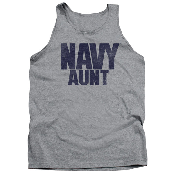 Navy - Aunt Adult Tank Top