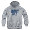 Navy - Navy Dad Youth Hooded Sweatshirt