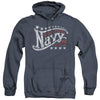 Navy - Stars Adult Heather Hoodie