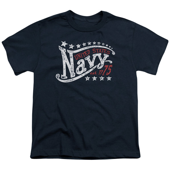 Navy - Stars Youth Short Sleeve