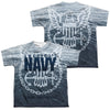 Navy - Force For Good (Front - Back Print) Youth Short Sleeve 100% Poly