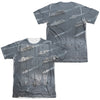 Navy - Fleet (Front - Back Print) Adult Regular Fit Short Sleeve 65 - 35 Poly - Cotton
