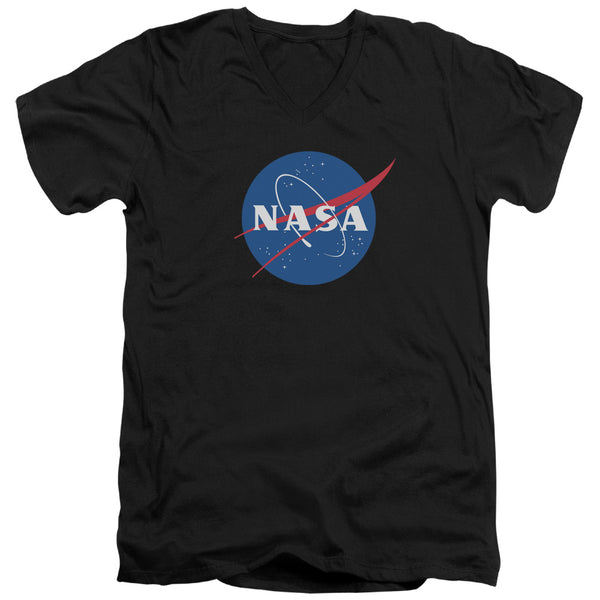Nasa - Meatball Logo Adult Slim Fit V Neck Cotton