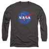 Nasa - Meatball Logo Distressed Adult Long Sleeve