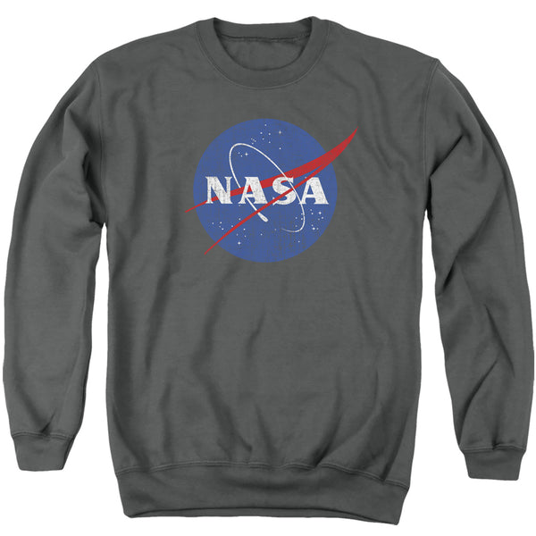 Nasa - Meatball Logo Distressed Adult Crewneck Sweatshirt