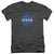 Nasa - Meatball Logo Distressed Adult Slim Fit V Neck Cotton