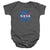 Nasa - Meatball Logo Distressed Infant Snapsuit
