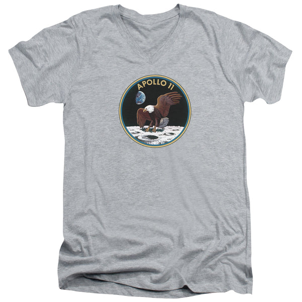 Nasa - Apollo 11 Adult Slim Fit V Neck Cotton