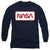 Nasa - Rectagular Worm Logo Adult Long Sleeve