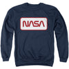 Nasa - Rectagular Worm Logo Adult Crewneck Sweatshirt
