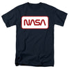 Nasa - Rectagular Worm Logo Adult Regular Fit Short Sleeve
