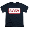 Nasa - Rectagular Worm Logo Youth Short Sleeve
