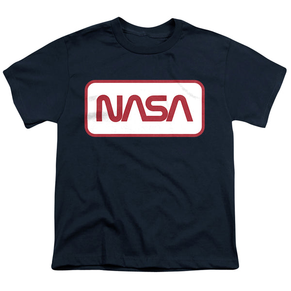 Nasa - Rectagular Worm Logo Youth Short Sleeve