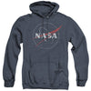 Nasa - Distressed Logo Adult Heather Hoodie