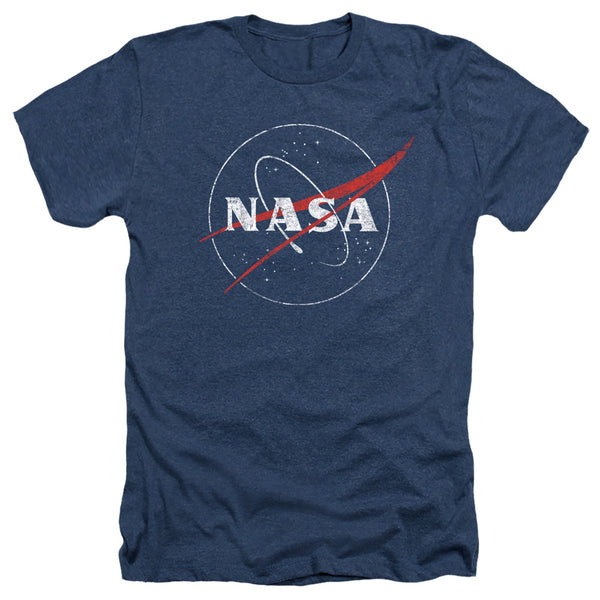 Nasa - Distressed Logo Adult Regular Fit Heather Short Sleeve