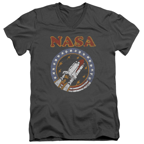 Nasa - Retro Shuttle Adult Slim Fit V Neck Cotton