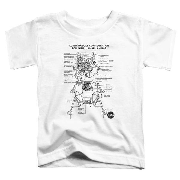 Nasa - Lunar Module Digram Toddler Short Sleeve