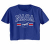 NASA Stripes-Royal Ladies S/S Festival Cali Crop