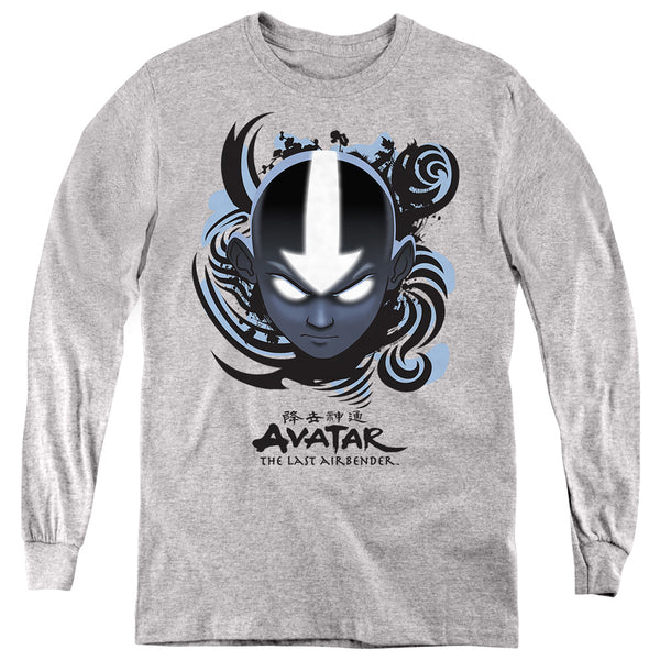 Avatar The Last Airbender - Airbender Blue And Black Kanji L - S Youth