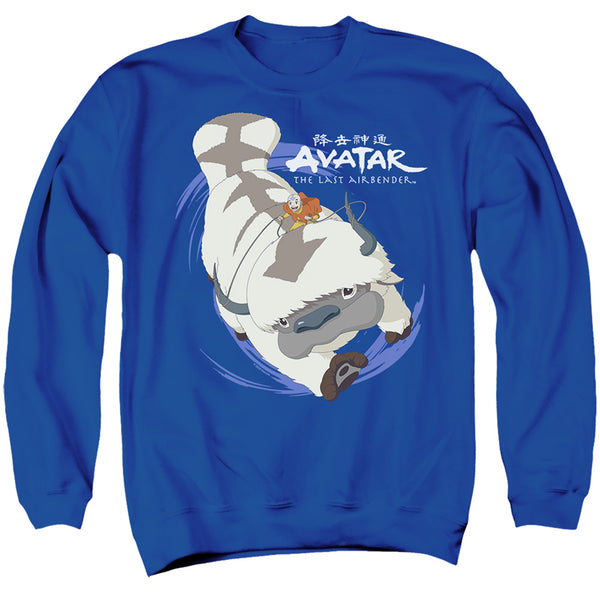 Avatar The Last Airbender - Appa In Flight Adult Crewneck Sweatshirt
