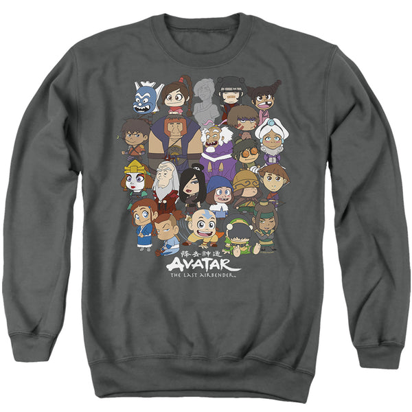 Avatar The Last Airbender - Chibi Group Adult Crewneck Sweatshirt