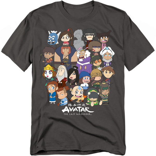 Avatar The Last Airbender - Chibi Group Adult Regular Fit Short Sleeve