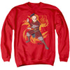 Avatar The Last Airbender - Zuko Flame Burst Adult Crewneck Sweatshirt
