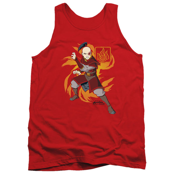 Avatar The Last Airbender - Zuko Flame Burst Adult Tank Top