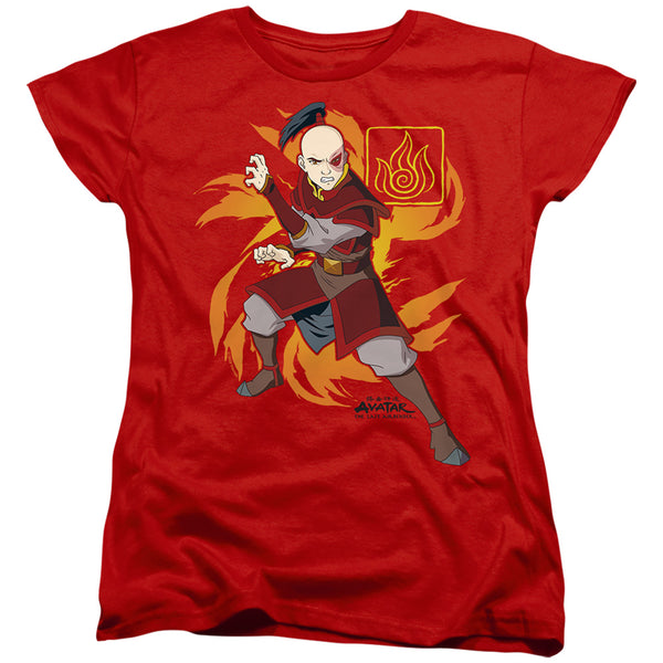 Avatar The Last Airbender - Zuko Flame Burst Women's Short Sleeve