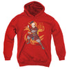 Avatar The Last Airbender - Zuko Flame Burst Youth Hooded Sweatshirt