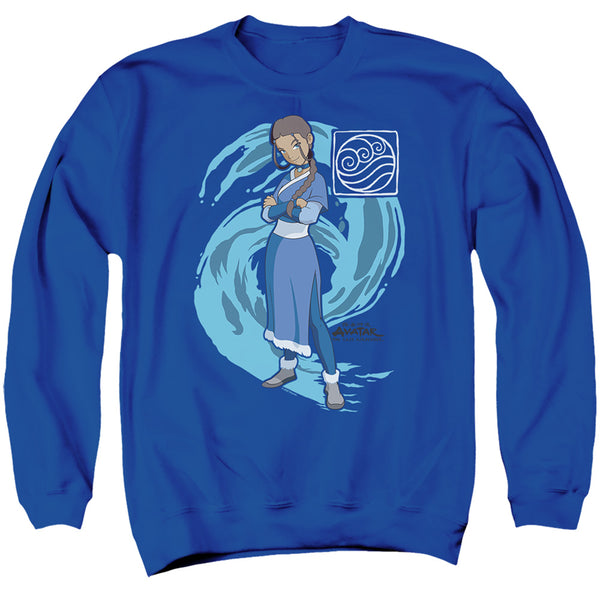 Avatar The Last Airbender - Katara Water Wave Adult Crewneck Sweatshirt