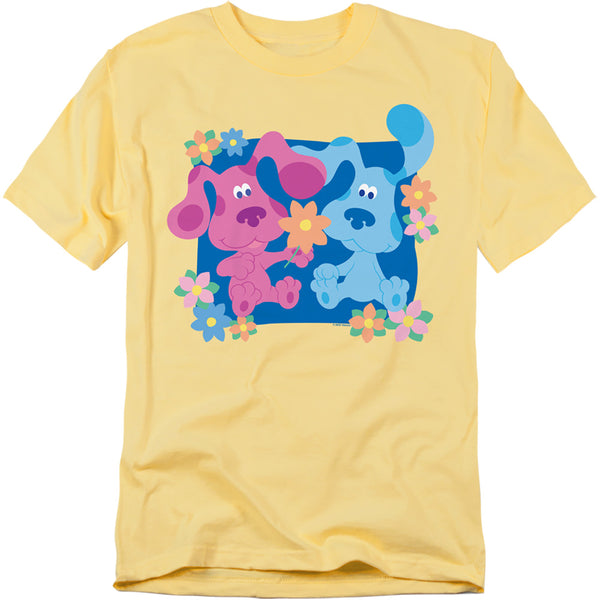 Blue’s Clues (Classic) - Magenta And Flowers Adult Regular Fit Short Sleeve